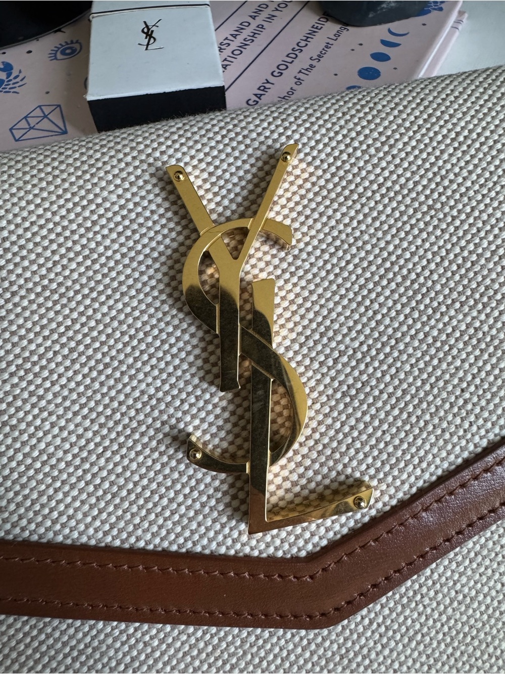 Saint Laurent Tan Leather Clutch - Picture 5 of 16